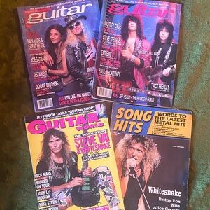 Vintage Guitar Magazines - Guitar World & Song Hits Collection